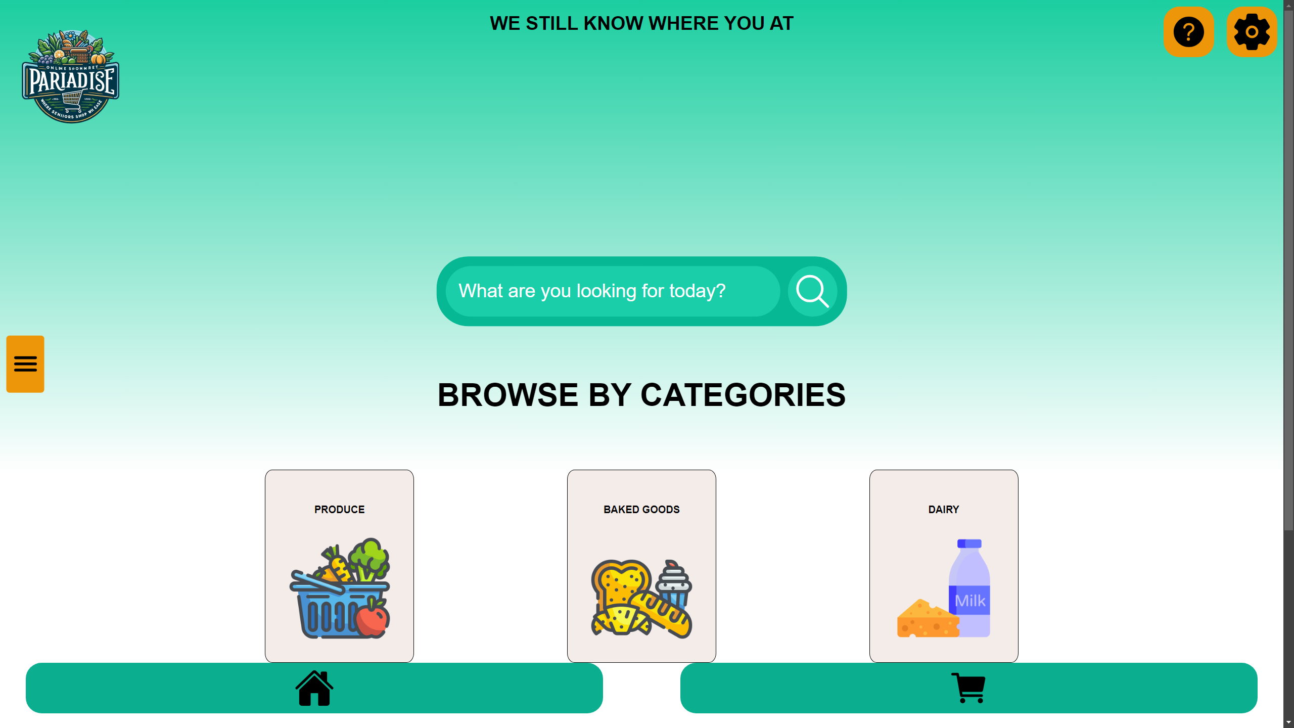 Accessible Shopping Website